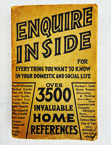 Vintage 1930s enquire inside - vintage,